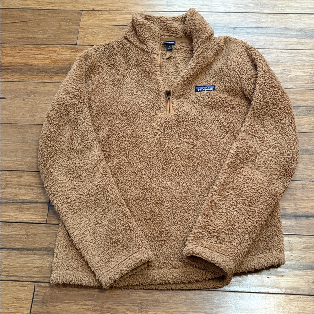 Patagonia Los Gatos 1/4 Zip Pullover Fuzzy Sweater Brown - Picture 2 of 6